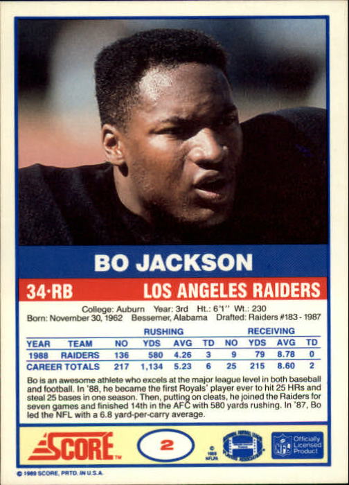 B1363- 1989 Score Football Card #s 1-200 +Rookies -You Pick- 15+ FREE US SHIP !