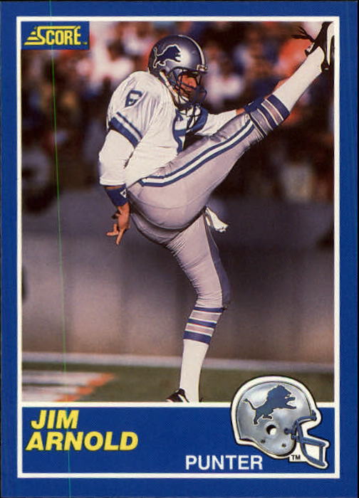 1989 Score #74 Jim Arnold UER/(238.83 yards per punt)