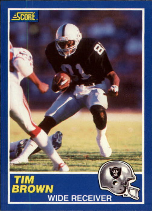 1989 Score #86 Tim Brown RC