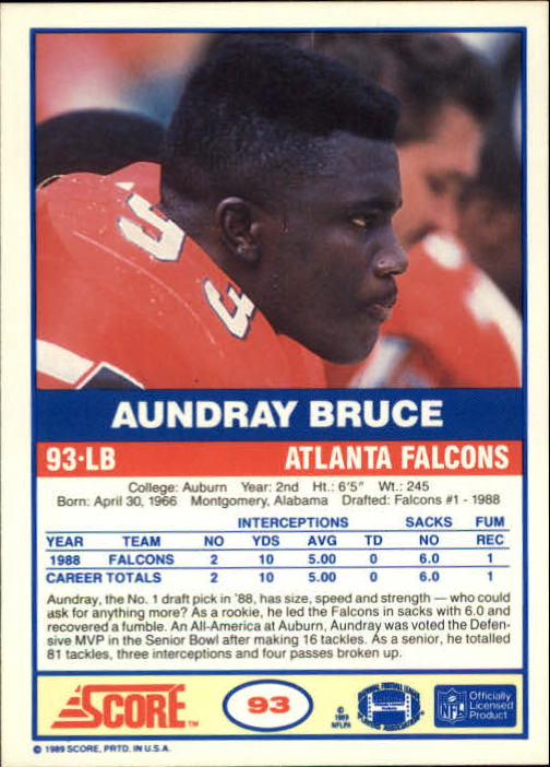 B1363- 1989 Score Football Card #s 1-200 +Rookies -You Pick- 15+ FREE US SHIP !