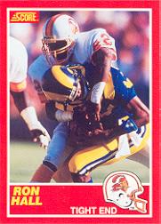 1989 Score #126A Ron Hall ERR RC/(wrong photos on card)