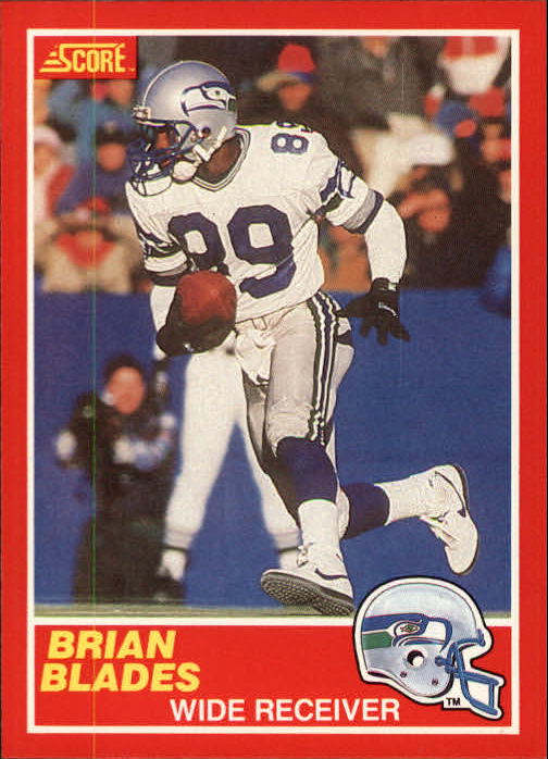 1989 Score #176 Brian Blades RC UER/(Photo on back is/reversed negative)