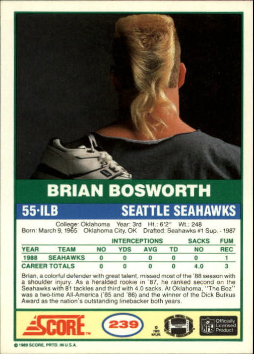 Seahawks Alumni: 'The Boz' Brian Bosworth gets real about his