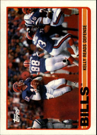 1989 Topps #40 Bills Team/Jim Kelly Reads Defense