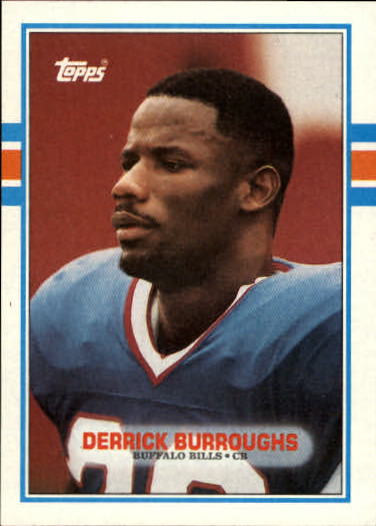 1989 Topps #51A Derrick Burroughs/(White name plate)