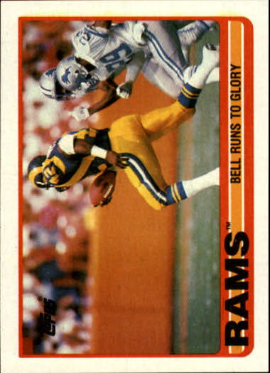 1989 Topps #122 Rams Team/Greg Bell Runs To Glory
