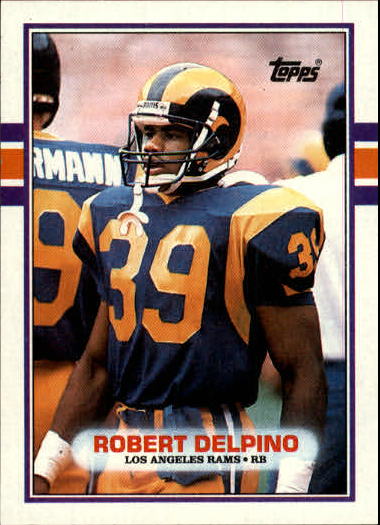 1989 Topps #125 Robert Delpino UER RC/(Listed as Raider/on card back)