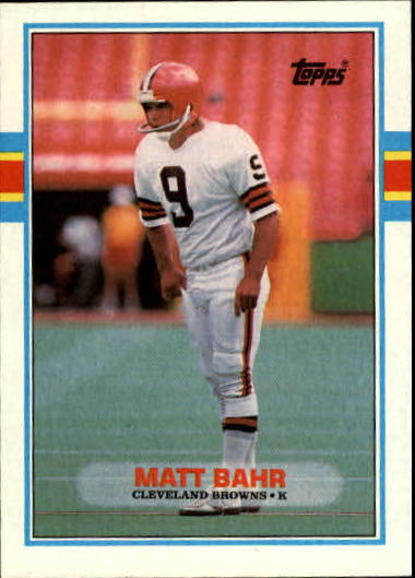 1989 Topps #150 Matt Bahr