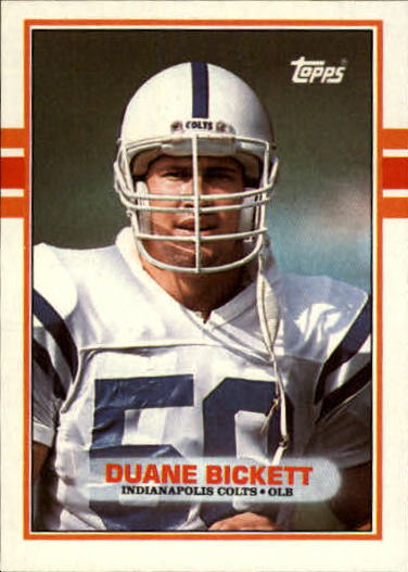 1989 Topps #208 Duane Bickett