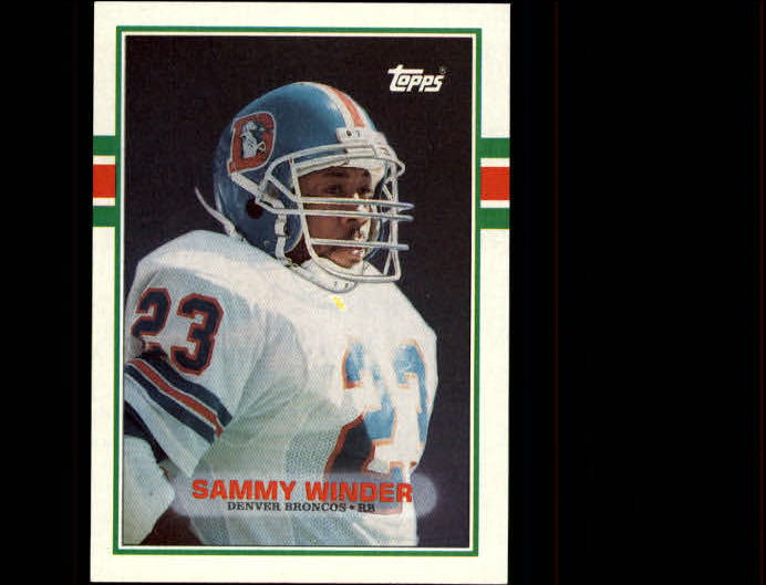 1989 Topps #243 Sammy Winder
