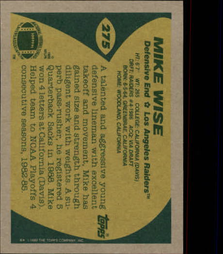 B2174- 1989 Topps Football Cards 251-396 +Inserts -You Pick- 15+ FREE US SHIP - Picture 45 of 311