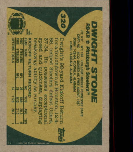 B2174- 1989 Topps Football Cards 251-396 +Inserts -You Pick- 15+ FREE US SHIP - Picture 131 of 311