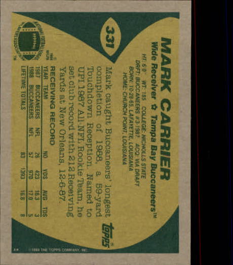 B2174- 1989 Topps Football Cards 251-396 +Inserts -You Pick- 15+ FREE US SHIP - Picture 149 of 311