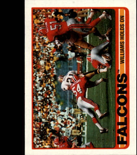 1989 Topps #336 Falcons Team/Joel Williams Holds On