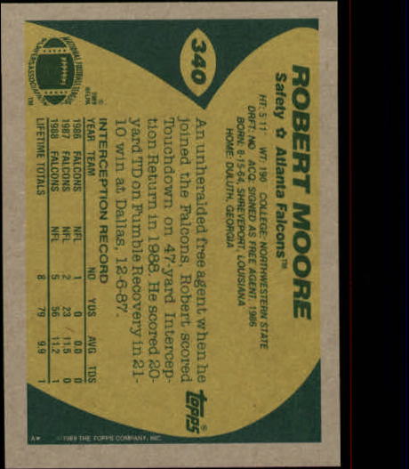B2174- 1989 Topps Football Cards 251-396 +Inserts -You Pick- 15+ FREE US SHIP - Picture 167 of 311