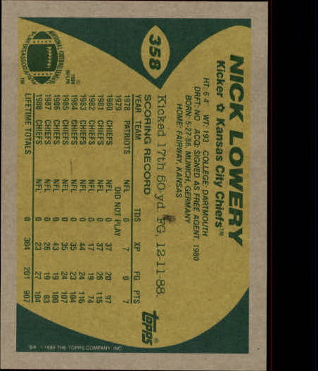B2174- 1989 Topps Football Cards 251-396 +Inserts -You Pick- 15+ FREE US SHIP - Picture 203 of 311