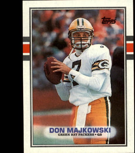 1989 Topps #373 Don Majkowski RC UER/(3 TD's in 1987;/should be 5)