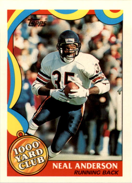 1989 Topps 1000 Yard Club #14 Neal Anderson