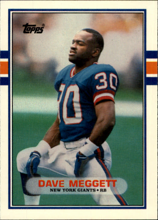 1989 Topps Traded #67T Dave Meggett RC