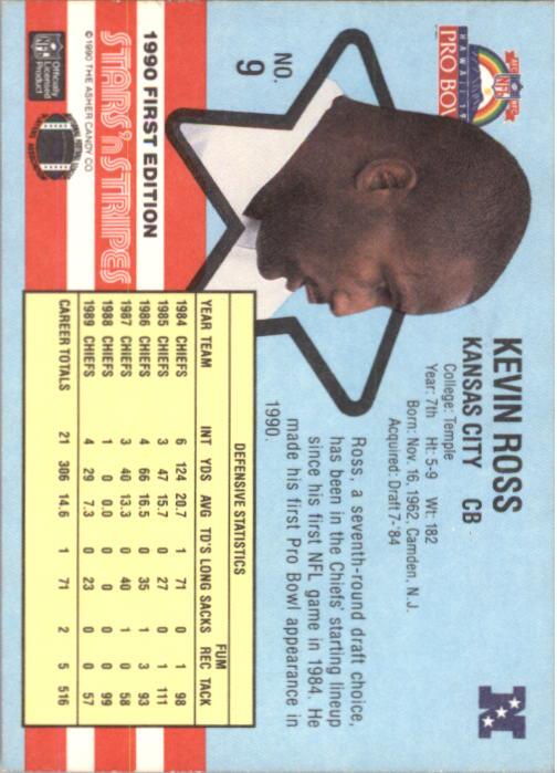1990 Fleer Stars and Stripes #9 Kevin Ross back image