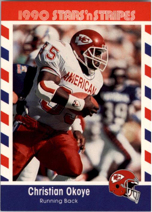 1990 Score CHRISTIAN OKOYE Card #2. KANSAS CITY CHIEFS