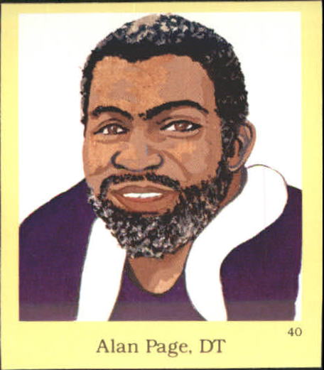 1990 Hall of Fame Stickers #40 Alan Page