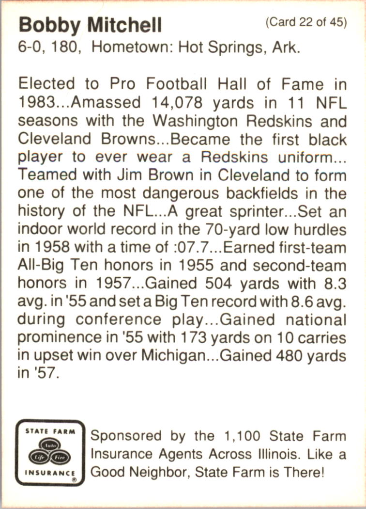 1990 Illinois Fighting Illini Centennial Trading Card #1-45 - Choose Your Card - Picture 45 of 91