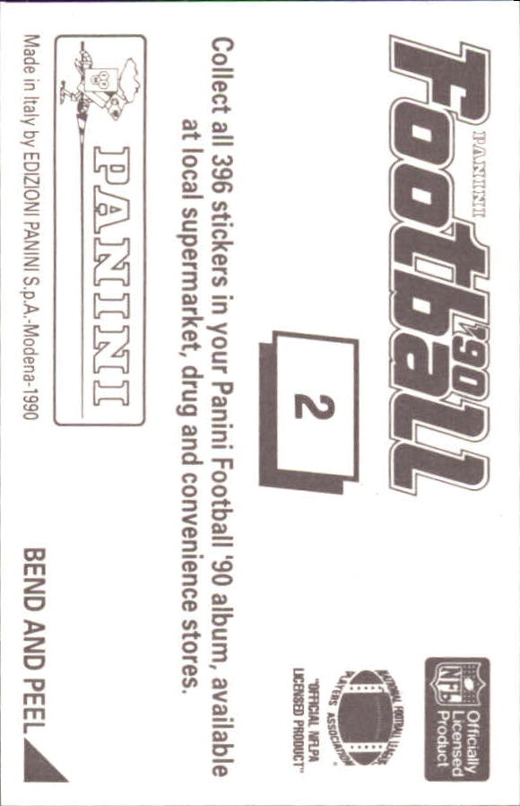 B2951- 1990 Panini Stickers Football Cards 1-200 -You Pick- 15+ FREE US SHIP - Picture 5 of 393