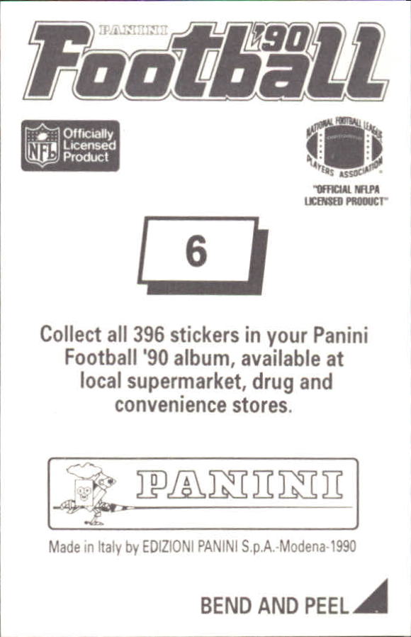 B2951- 1990 Panini Stickers Football Cards 1-200 -You Pick- 15+ FREE US SHIP - Picture 13 of 393