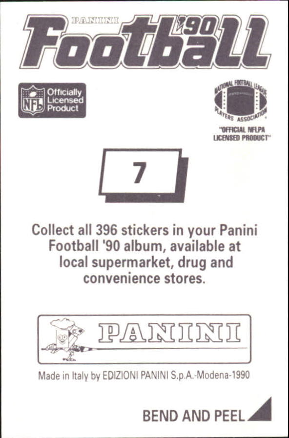 B2951- 1990 Panini Stickers Football Cards 1-200 -You Pick- 15+ FREE US SHIP - Picture 15 of 393