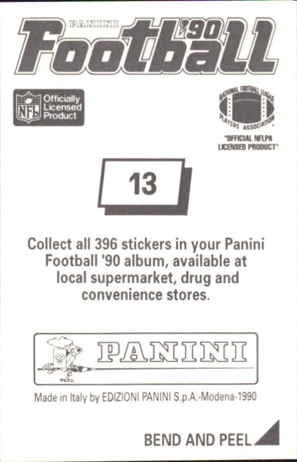 B2951- 1990 Panini Stickers Football Cards 1-200 -You Pick- 15+ FREE US SHIP - Picture 27 of 393