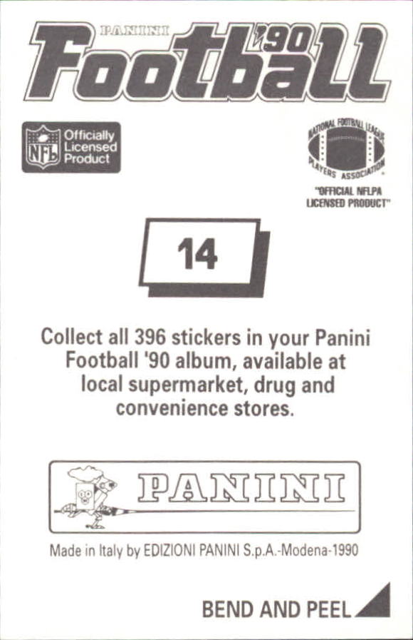 B2951- 1990 Panini Stickers Football Cards 1-200 -You Pick- 15+ FREE US SHIP - Picture 29 of 393