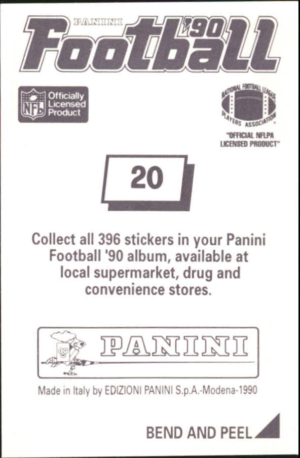 B2951- 1990 Panini Stickers Football Cards 1-200 -You Pick- 15+ FREE US SHIP - Picture 41 of 393