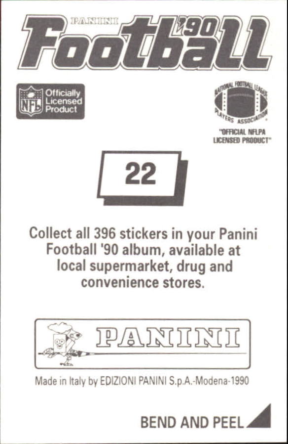 B2951- 1990 Panini Stickers Football Cards 1-200 -You Pick- 15+ FREE US SHIP - Picture 45 of 393