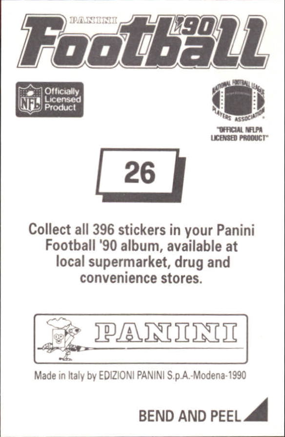 B2951- 1990 Panini Stickers Football Cards 1-200 -You Pick- 15+ FREE US SHIP - Picture 53 of 393