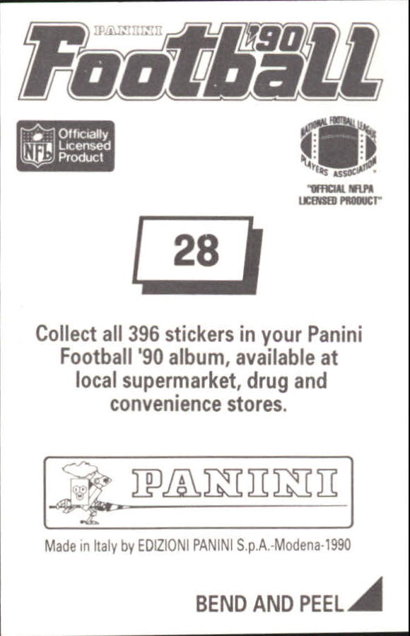 B2951- 1990 Panini Stickers Football Cards 1-200 -You Pick- 15+ FREE US SHIP - Picture 57 of 393