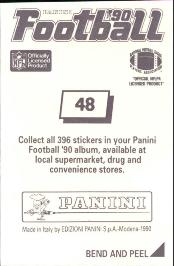 B2951- 1990 Panini Stickers Football Cards 1-200 -You Pick- 15+ FREE US SHIP - Picture 97 of 393