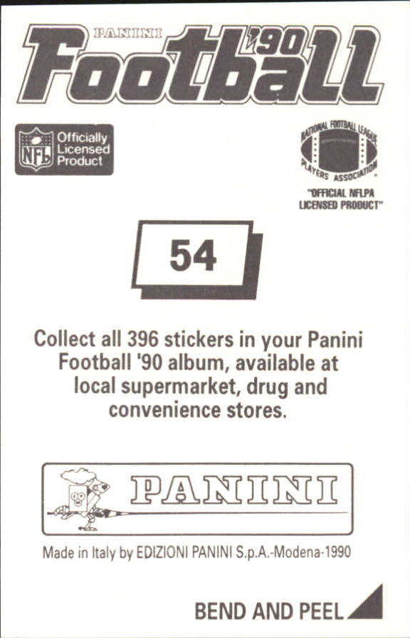 B2951- 1990 Panini Stickers Football Cards 1-200 -You Pick- 15+ FREE US SHIP - Picture 109 of 393