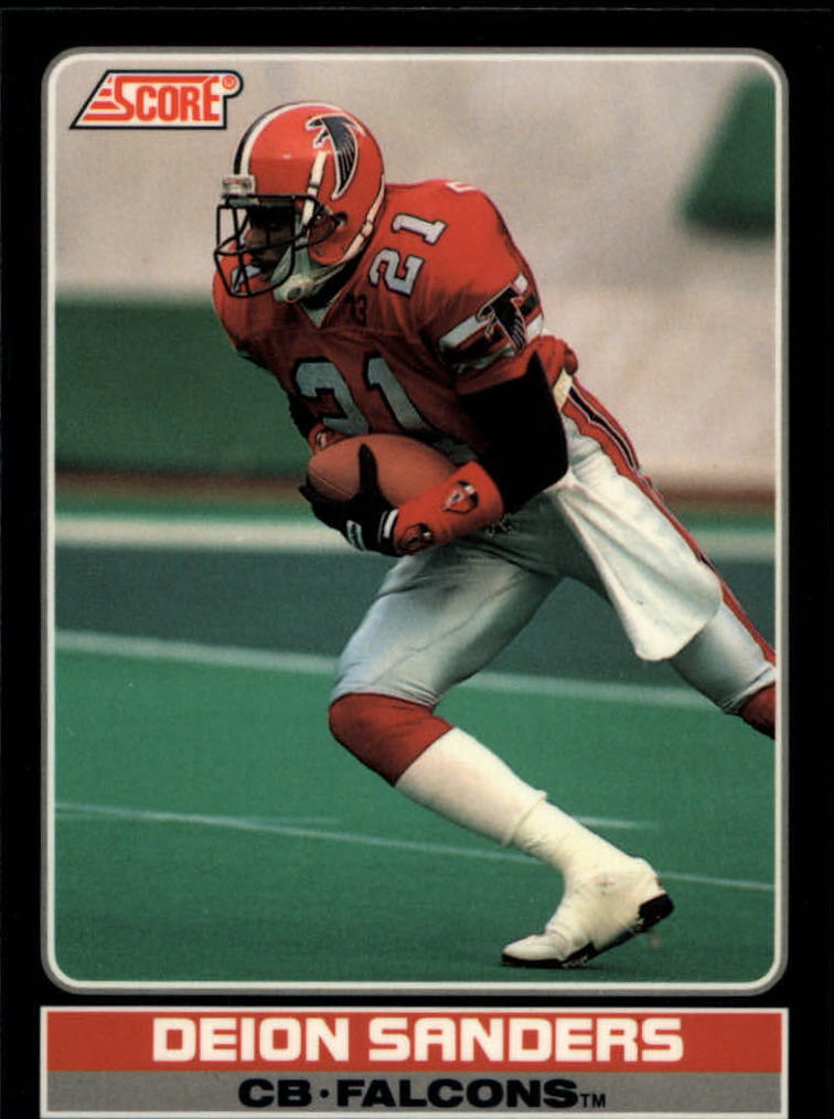 Deion Sanders Football Card (Atlanta Falcons) 1990 Score #95 Rookie