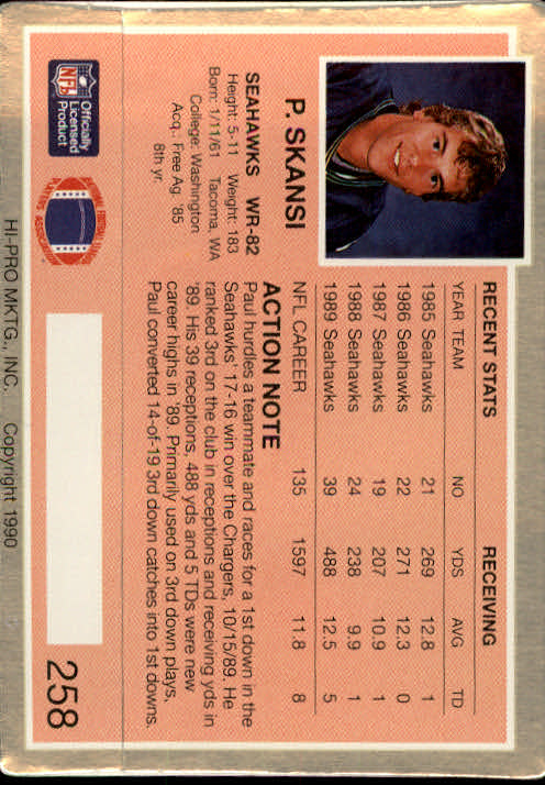 A0625- 1990 Action Packed FB #s 201-280 +Rookies -You Pick- 15+ FREE US SHIP - Picture 109 of 153