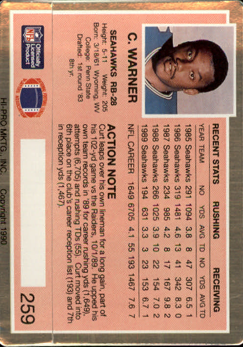 A0625- 1990 Action Packed FB #s 201-280 +Rookies -You Pick- 15+ FREE US SHIP - Picture 111 of 153