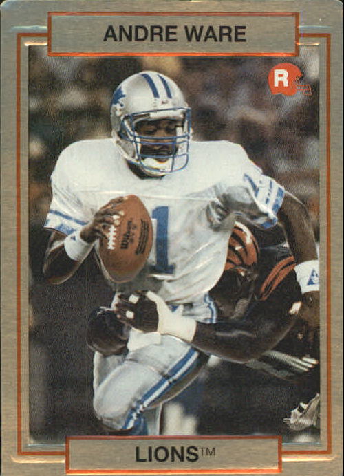 1990 Action Packed Rookie Update #44 Andre Ware RC