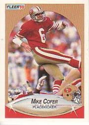 1990 Fleer #4 Mike Cofer UER/(FGA and FGM columns/switched)