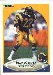 1990 Fleer #44 Vince Newsome RC