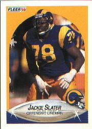 1990 Fleer #45 Jackie Slater