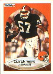 1990 Fleer #54 Clay Matthews
