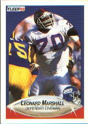 1990 Fleer #72 Leonard Marshall