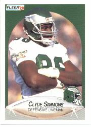 1990 Fleer #90 Clyde Simmons