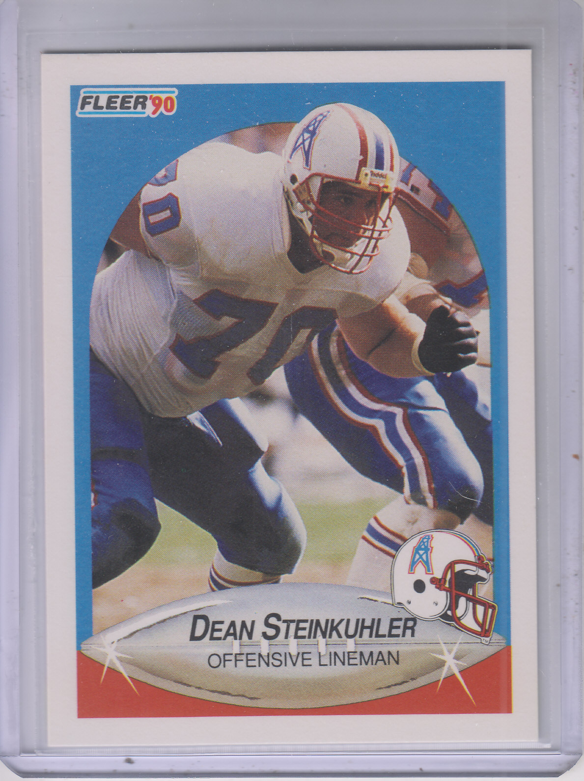 1990 Fleer #136 Dean Steinkuhler
