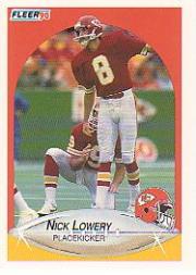 1990 Fleer #202 Nick Lowery